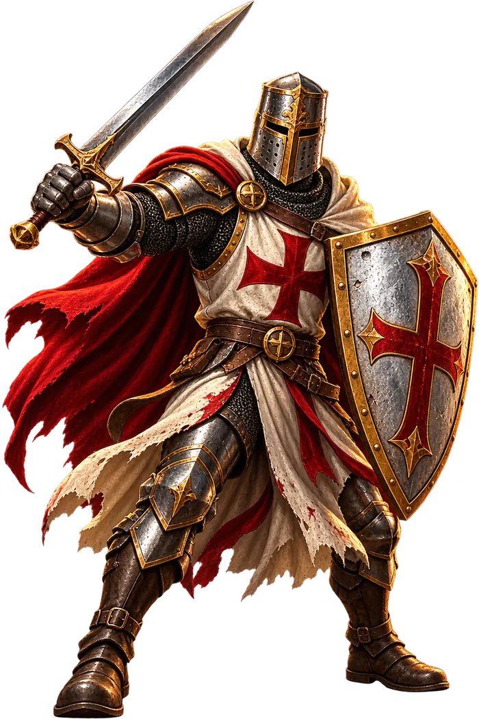 Crusado knight mascot